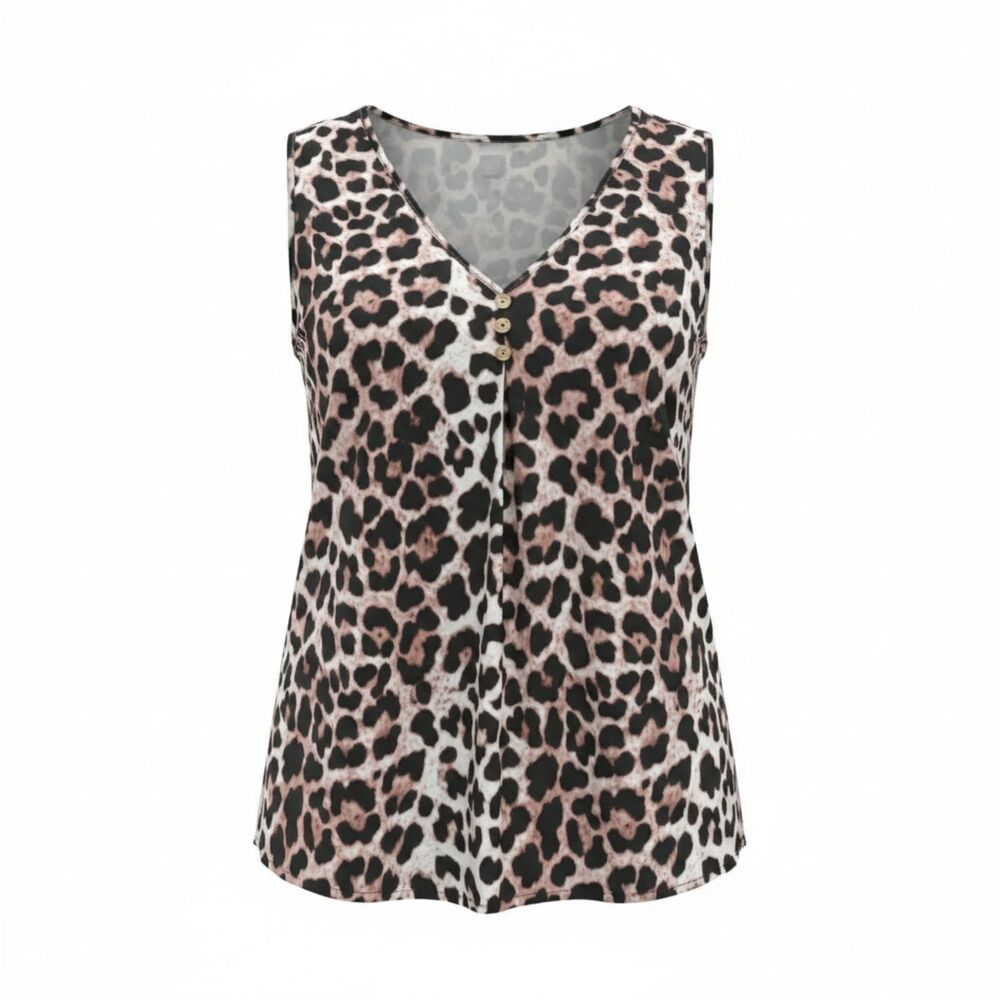 Shein Women’s Large Silky Printed Tank Top Multi Color
